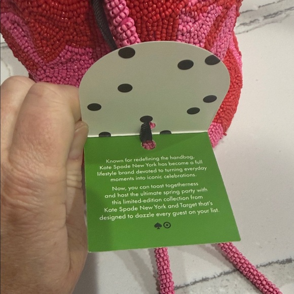 Limited Edition Target X Kate Spade Rose Beaded Drawstring Bag - Picture 9 of 9